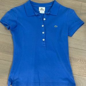 Lacoste polo size 36 royal blue